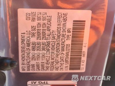 Zdjęcie 14 z 14 samochodu: 2022 HONDA CR-V EXL VIN:5J6RT6H84NL027035 - miniatura