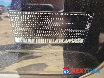 Zdjęcie 13 z 13 samochodu: 2020 VOLKSWAGEN TIGUAN S VIN:3VV1B7AX5LM178251 - miniatura