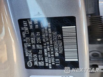 Zdjęcie 13 z 13 samochodu: 2024 HYUNDAI ELANTRA SEL VIN:KMHLM4DG6RU743182 - miniatura