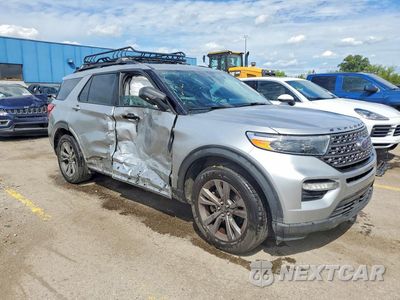 Czwarte zdjęcie samochodu z boku: 2021 FORD EXPLORER XLT VIN:1FMSK8DH5MGA94029 - miniatura