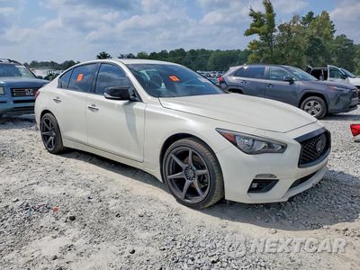 Czwarte zdjęcie samochodu z boku: 2019 INFINITI Q50 3.0T LUXE VIN:JN1EV7AP1KM516166 - miniatura