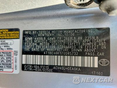Zdjęcie 12 z 12 samochodu: 2007 TOYOTA CAMRY SE VIN:4T1BE46K17U085732 - miniatura