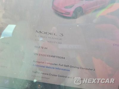 Zdjęcie 9 z 12 samochodu: 2022 TESLA MODEL 3 VIN:5YJ3E1EB4NF178064 - miniatura