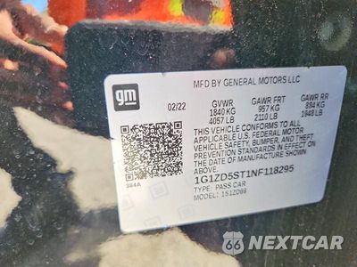 Zdjęcie 12 z 12 samochodu: 2022 CHEVROLET MALIBU LT VIN:1G1ZD5ST1NF118295 - miniatura