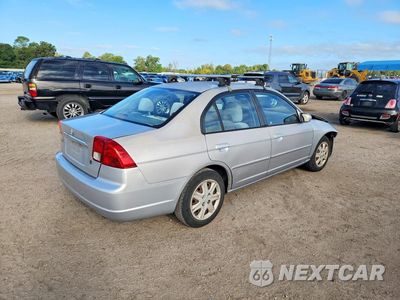 Trzecie zdjęcie samochodu z tyłu: 2003 HONDA CIVIC EX VIN:2HGES26773H580641 - miniatura