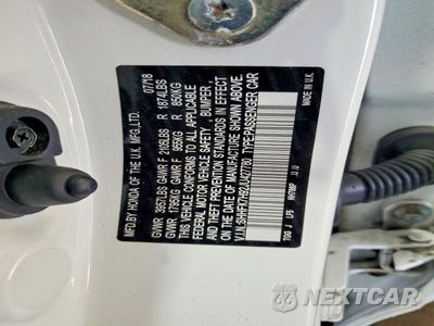 Zdjęcie 12 z 12 samochodu: 2018 HONDA CIVIC SPORT TOURING VIN:SHHFK7H92JU427780 - miniatura
