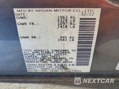 Zdjęcie 12 z 12 samochodu: 2023 NISSAN ALTIMA SL VIN:1N4BL4EV7PN338638 - miniatura