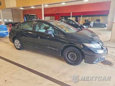 Czwarte zdjęcie samochodu z boku: 2015 HONDA CIVIC LX VIN:19XFB2F5XFE285065 - miniatura
