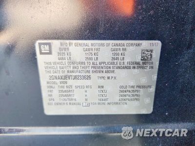 Zdjęcie 13 z 13 samochodu: 2018 CHEVROLET EQUINOX LT VIN:2GNAXJEV7J6233626 - miniatura