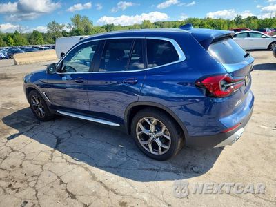 Drugie zdjęcie samochodu z przodu: 2022 BMW X3 XDRIVE30I VIN:5UX53DP00N9J49827 - miniatura