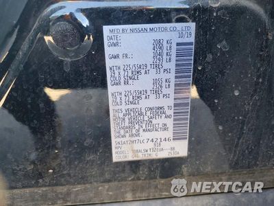 Zdjęcie 13 z 13 samochodu: 2020 NISSAN ROGUE SL VIN:5N1AT2MT7LC742146 - miniatura