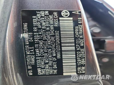 Zdjęcie 12 z 12 samochodu: 2016 TOYOTA YARIS 5-DOOR L VIN:VNKKTUD37GA068562 - miniatura