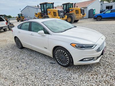 Czwarte zdjęcie samochodu z boku: 2018 FORD FUSION TITANIUM/PLATINUM PHEV VIN:3FA6P0SU0JR223569 - miniatura