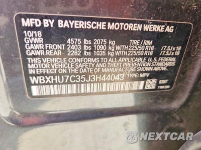 Zdjęcie 13 z 13 samochodu: 2018 BMW X1 SDRIVE28I VIN:WBXHU7C35J3H44043 - miniatura