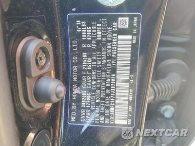Zdjęcie 13 z 13 samochodu: 2018 HONDA CIVIC EXL VIN:JHMFC1F73JX029026 - miniatura