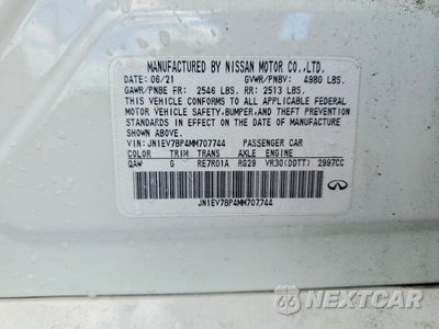 Zdjęcie 12 z 12 samochodu: 2021 INFINITI Q50 LUXE VIN:JN1EV7BP4MM707744 - miniatura