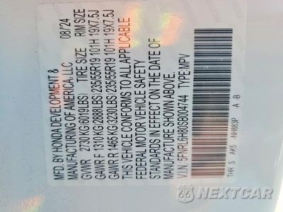 Zdjęcie 13 z 13 samochodu: 2025 HONDA ODYSSEY TOURING VIN:5FNRL6H80SB004744 - miniatura