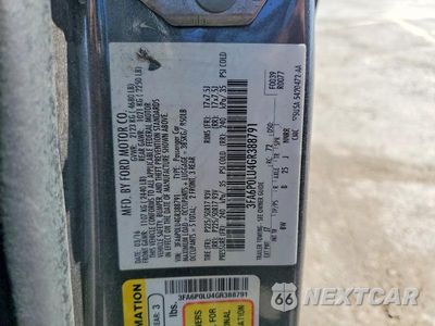 Zdjęcie 12 z 12 samochodu: 2016 FORD FUSION SE HYBRID VIN:3FA6P0LU4GR388791 - miniatura