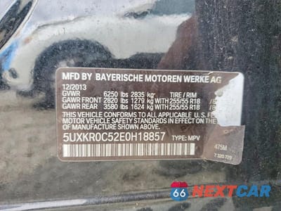 Zdjęcie 13 z 13 samochodu: 2014 BMW X5 XDRIVE35I VIN:5UXKR0C52E0H18857 - miniatura