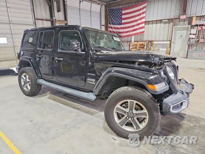 Czwarte zdjęcie samochodu z boku: 2019 JEEP WRANGLER UNLIMITED SAHARA VIN:1C4HJXEG9KW578404 - miniatura
