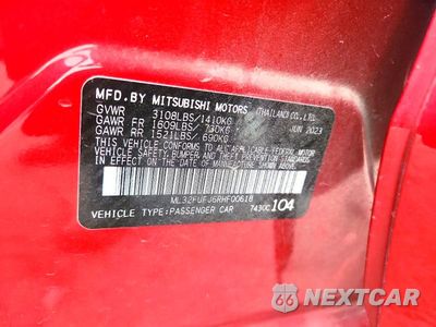 Zdjęcie 12 z 12 samochodu: 2024 MITSUBISHI MIRAGE G4 ES VIN:ML32FUFJ6RHF00618 - miniatura
