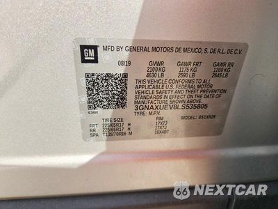 Zdjęcie 12 z 12 samochodu: 2020 CHEVROLET EQUINOX LT VIN:3GNAXUEV8LS535805 - miniatura