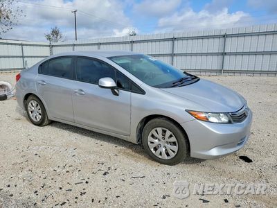 Czwarte zdjęcie samochodu z boku: 2012 HONDA CIVIC LX VIN:19XFB2F59CE376548 - miniatura