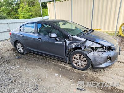 Czwarte zdjęcie samochodu z boku: 2012 HONDA CIVIC LX VIN:2HGFB2F51CH312753 - miniatura
