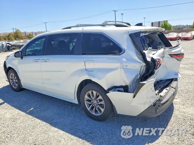 Drugie zdjęcie samochodu z przodu: 2022 TOYOTA SIENNA XLE VIN:5TDYRKEC2NS092398 - miniatura