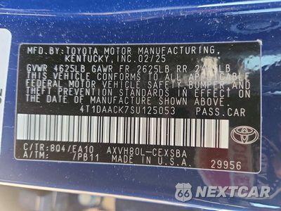Zdjęcie 13 z 13 samochodu: 2025 TOYOTA CAMRY SE VIN:4T1DAACK7SU125053 - miniatura