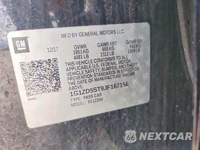 Zdjęcie 12 z 12 samochodu: 2018 CHEVROLET MALIBU LT VIN:1G1ZD5ST9JF167156 - miniatura