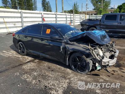 Czwarte zdjęcie samochodu z boku: 2022 HONDA ACCORD SPORT VIN:1HGCV1F34NA086745 - miniatura
