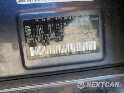 Zdjęcie 12 z 12 samochodu: 2010 SUBARU LEGACY 2.5I PREMIUM VIN:4S3BMBH66A3217635 - miniatura