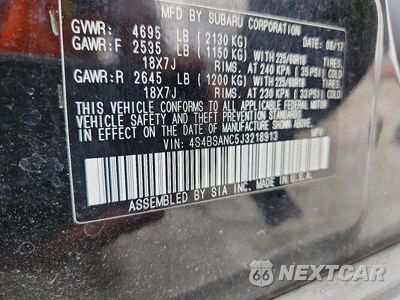 Zdjęcie 12 z 12 samochodu: 2018 SUBARU OUTBACK 2.5I LIMITED VIN:4S4BSANC5J3218913 - miniatura