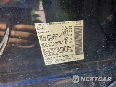 Zdjęcie 12 z 12 samochodu: 2017 NISSAN TITAN S VIN:1N6AA1EK9HN524504 - miniatura