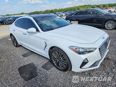 Czwarte zdjęcie samochodu z boku: 2019 GENESIS G70 ELITE VIN:KMTG34LA2KU019034 - miniatura