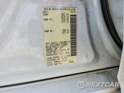 Zdjęcie 12 z 12 samochodu: 2016 NISSAN ALTIMA 2.5 S VIN:1N4AL3AP0GN355763 - miniatura