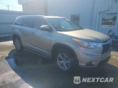 Czwarte zdjęcie samochodu z boku: 2014 TOYOTA HIGHLANDER XLE VIN:5TDKKRFH2ES004558 - miniatura