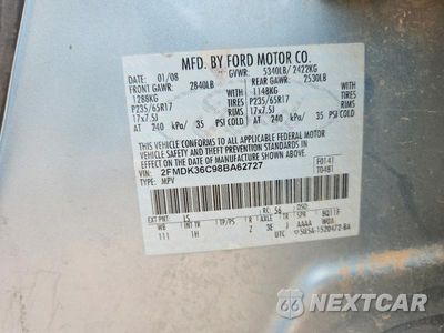 Zdjęcie 13 z 13 samochodu: 2008 FORD EDGE SE VIN:2FMDK36C98BA62727 - miniatura
