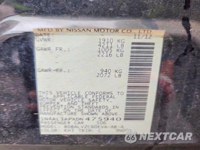 Zdjęcie 12 z 12 samochodu: 2013 NISSAN ALTIMA 2.5 VIN:1N4AL3APXDN475940 - miniatura