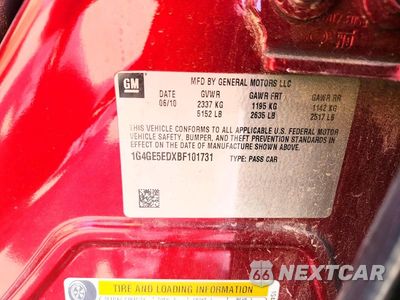 Zdjęcie 12 z 12 samochodu: 2011 BUICK LACROSSE CXS VIN:1G4GE5EDXBF101731 - miniatura