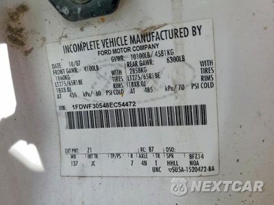 Zdjęcie 11 z 11 samochodu: 2008 FORD F350 SRW SUPER DUTY VIN:1FDWF30548EC54472 - miniatura