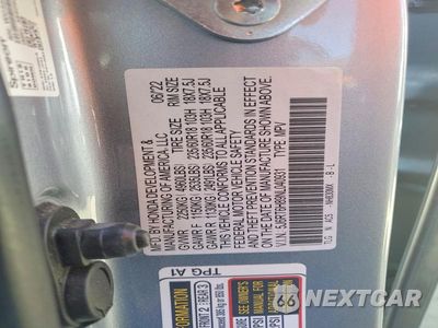 Zdjęcie 13 z 13 samochodu: 2022 HONDA CR-V EXL VIN:5J6RT6H89NL040931 - miniatura