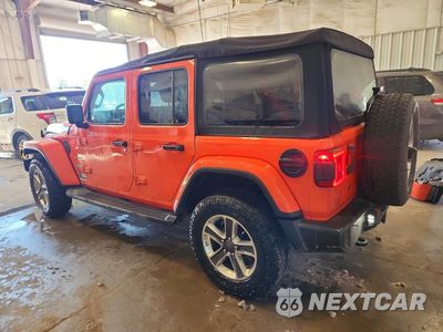 Drugie zdjęcie samochodu z przodu: 2018 JEEP WRANGLER UNLIMITED SAHARA VIN:1C4HJXEG4JW285346 - miniatura