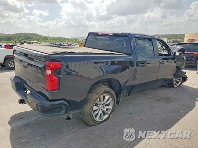 Trzecie zdjęcie samochodu z tyłu: 2022 CHEVROLET SILVERADO C1500 CUSTOM VIN:1GCPABEKXNZ596769 - miniatura