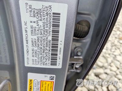 Zdjęcie 12 z 12 samochodu: 2020 HONDA ACCORD SPORT VIN:1HGCV1F34LA030382 - miniatura