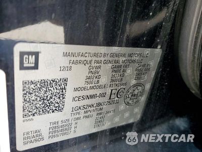 Zdjęcie 12 z 12 samochodu: 2019 GMC YUKON XL DENALI VIN:1GKS2HKJ8KR252931 - miniatura