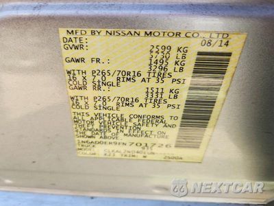 Zdjęcie 13 z 13 samochodu: 2015 NISSAN FRONTIER SV VIN:1N6AD0ER9FN701726 - miniatura