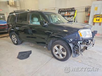 Czwarte zdjęcie samochodu z boku: 2014 HONDA PILOT EXLN VIN:5FNYF4H75EB021798 - miniatura