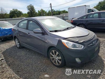 Czwarte zdjęcie samochodu z boku: 2014 HYUNDAI ACCENT GLS VIN:KMHCU4AE1EU761375 - miniatura